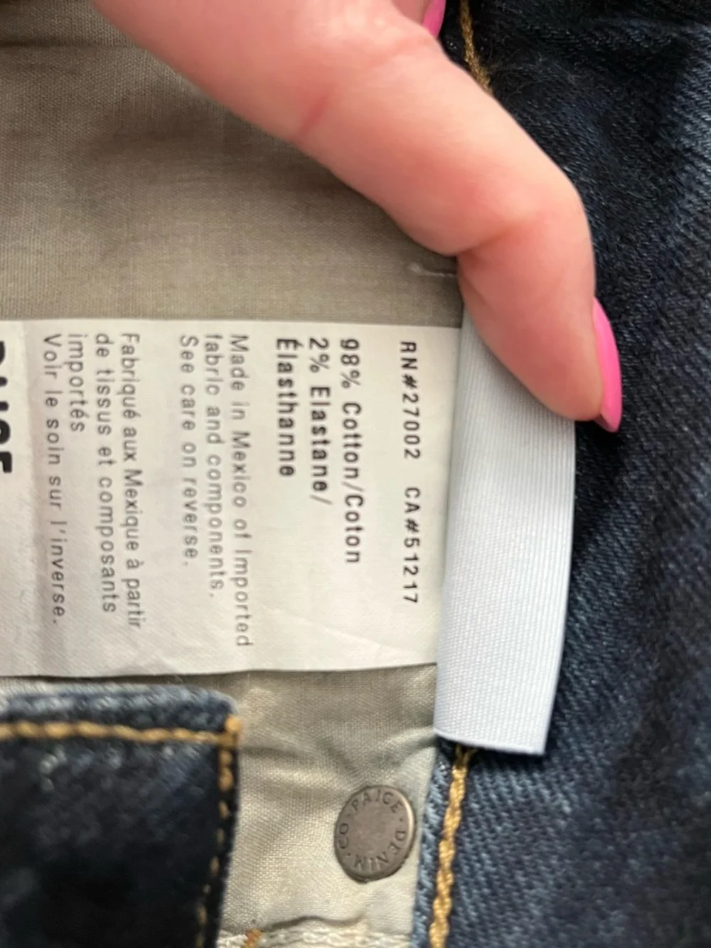 PAIGE: The Margo Dark Blue Denim Cutoff Shorts Sz 26